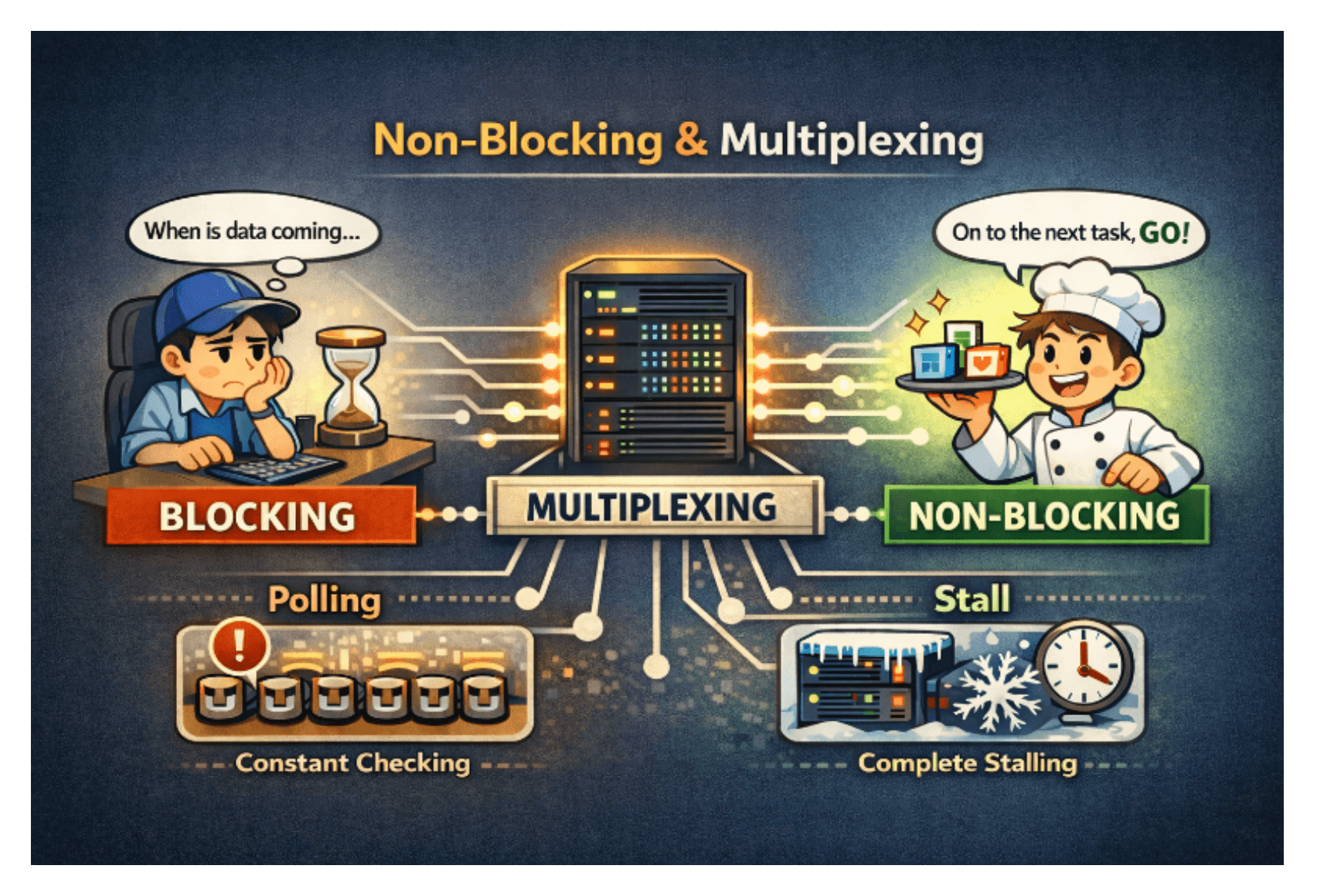왜 논블로킹과 멀티플렉싱은 항상 세트로 등장할까?